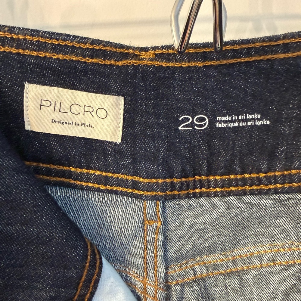 Pilcro and the Letterpress Extra Wide-Leg Dark Wash Women's Jeans - Picture 3 of 7